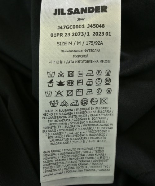 JIL SANDER +（ジルサンダープラス）Tシャツ・カットソー 黒 サイズ:M メンズ/2200709521051