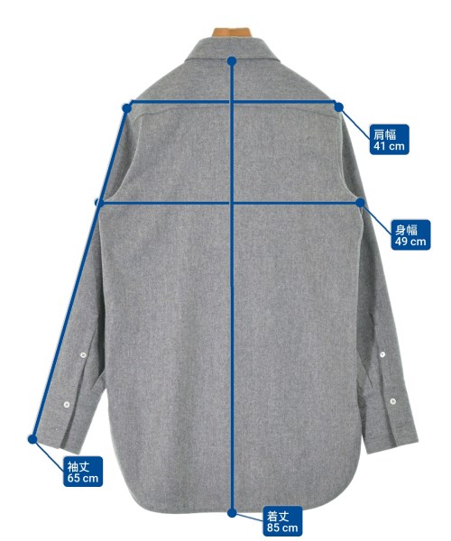 JIL SANDER +（ジルサンダープラス）カジュアルシャツ グレー サイズ:36(XS位) レディース/2200665077050