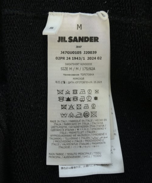 JIL SANDER +（ジルサンダープラス）パーカー 黒 サイズ:M メンズ/2200718142018