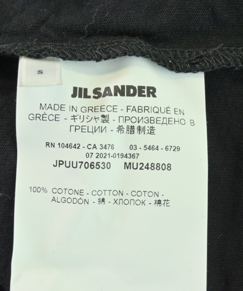 JIL SANDER +（ジルサンダープラス）Tシャツ・カットソー 黒 サイズ:S メンズ/2200723698043
