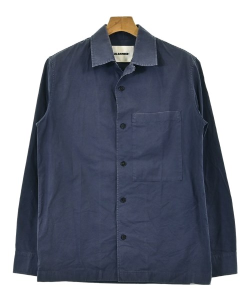 JIL SANDER +(ジルサンダープラス)カジュアルシャツ 紺 サイズ:44(S位)/2200683679069