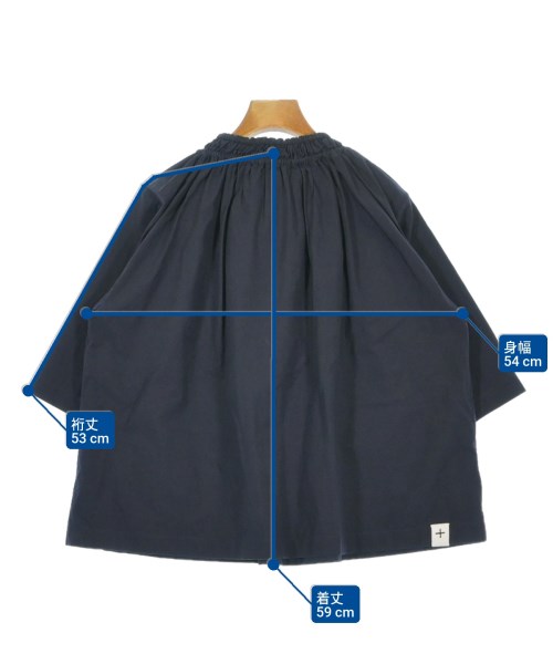 JIL SANDER +（ジルサンダープラス）ブラウス 紺 サイズ:32(XXS位) レディース/2200684750224