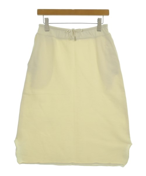 JIL SANDER +(ジルサンダープラス)ひざ丈スカート 白 サイズ:S/2200689648106