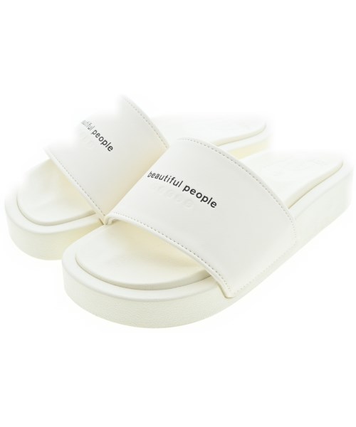 beautiful people feels(ビューティフルピープルフィールズ)サンダル 白 サイズ:S(25cm位)/2200370722450