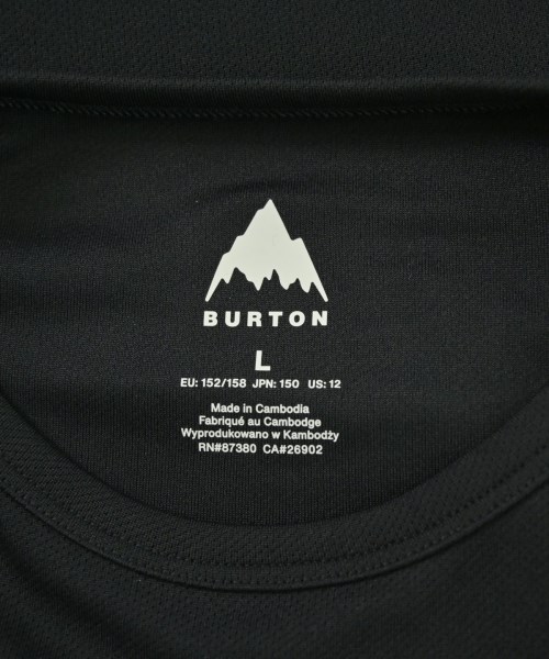 BURTON（バートン）Tシャツ・カットソー 黒 サイズ:L(130cm位) キッズ/2200655336136