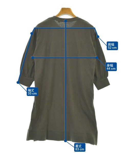 FRUIT OF THE LOOM（フルーツオブザルーム）ワンピース（その他） 茶 サイズ:140(11T-12T) キッズ/2200639980058