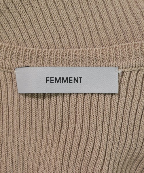 FEMMENT（ファモン）ニット・セーター ベージュ サイズ:1(S位) レディース/2200652101041
