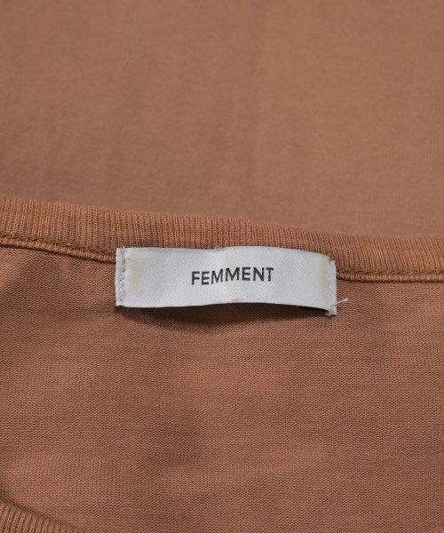 FEMMENT（ファモン）Tシャツ・カットソー 茶 サイズ:1(S位) レディース/2200653840079