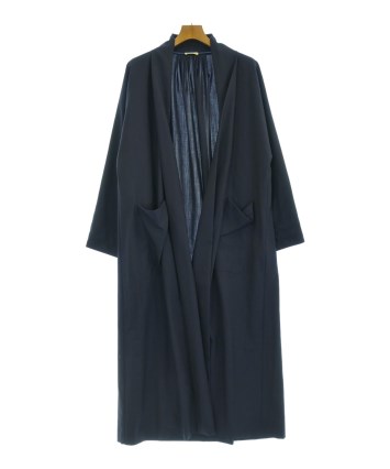 TOMORROWLAND.B マイクロタフタ ロングシャツ　ネイビー B2847 やわらかチビエリロングシャツ(M スモークカーキ): トップス