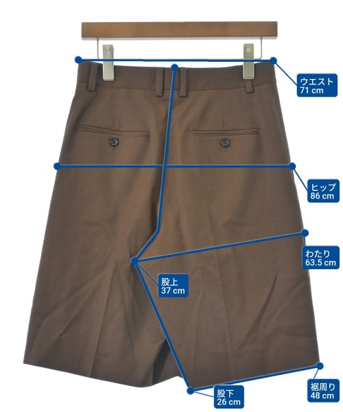 TOMORROWLAND .B（トゥモローランド ビー）ショートパンツ 茶 サイズ:34(XS位) レディース/2200655729037