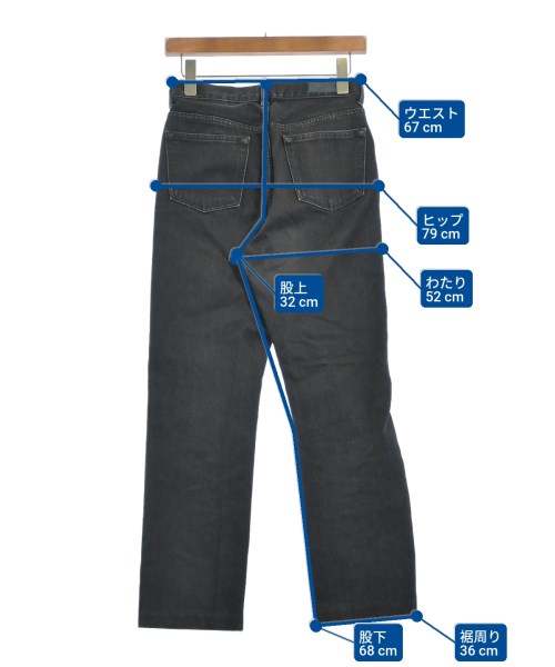 THE SHISHIKUI（シシクイ）デニムパンツ 黒 サイズ:24(S位) レディース/2200654463178