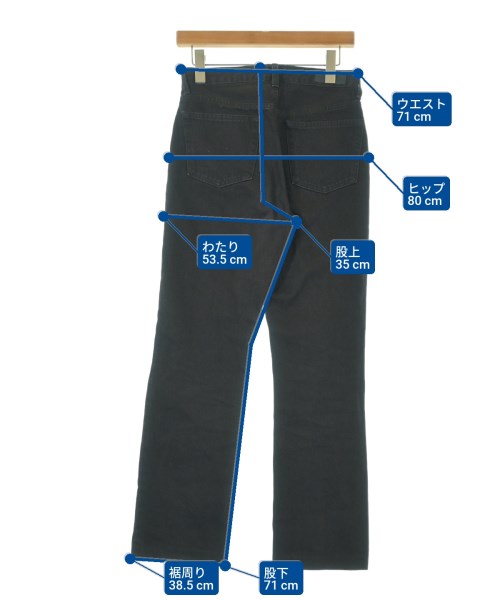 THE SHISHIKUI（シシクイ）デニムパンツ 黒 サイズ:25(S位) レディース/2200658365058