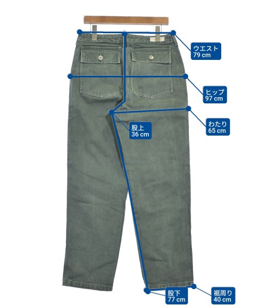 THE SHISHIKUI（シシクイ）デニムパンツ 緑 サイズ:38(M位) レディース/2200625316014