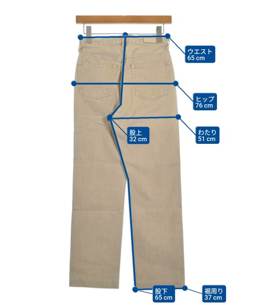 THE SHISHIKUI（シシクイ）デニムパンツ ベージュ サイズ:24(S位) レディース/2200647483046