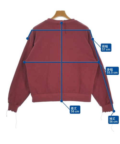 SINK kotohayokozawa（シンクコトハヨコザワ）スウェット 赤 サイズ:M メンズ/2200672243011