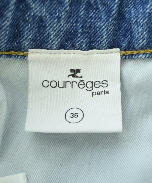 courreges paris（クレージュパリ）ひざ丈スカート 青 サイズ:36(XS位) レディース/2200628278012
