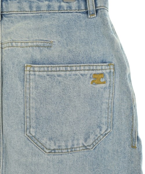 courreges paris（クレージュパリ）ひざ丈スカート 青 サイズ:36(XS位) レディース/2200628278012