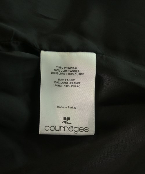 courreges paris（クレージュパリ）ライダース 黒 サイズ:48(XXL位) レディース/2200633253042