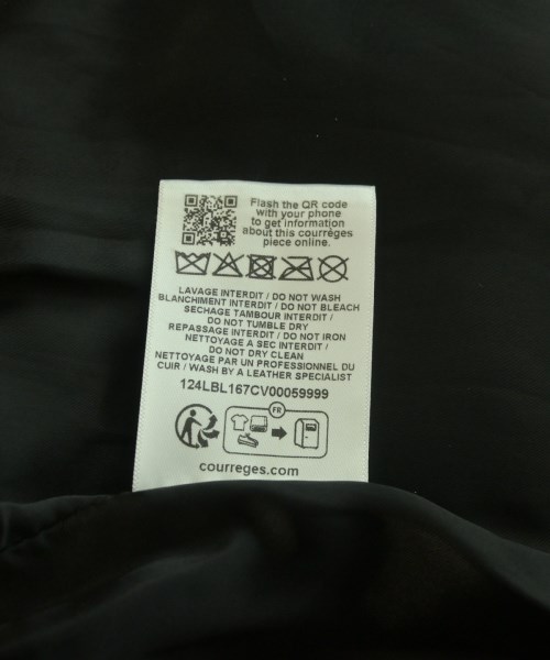 courreges paris（クレージュパリ）ライダース 黒 サイズ:48(XXL位) レディース/2200633253042