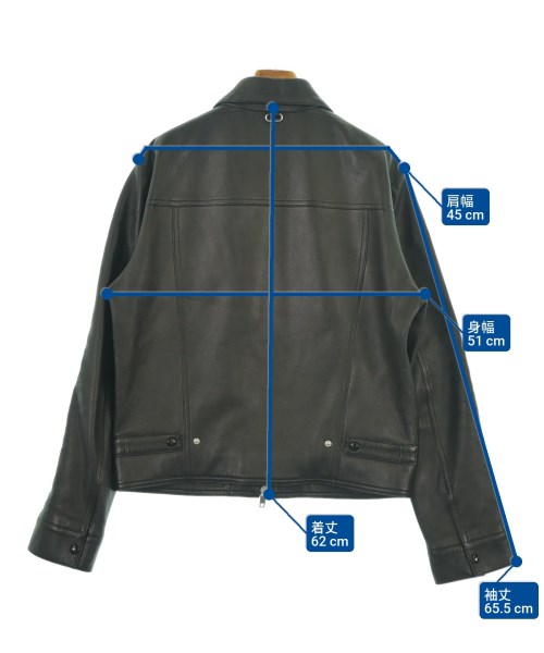 courreges paris（クレージュパリ）ライダース 黒 サイズ:48(XXL位) レディース/2200633253042