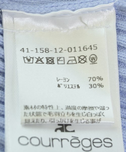 courreges paris（クレージュパリ）ニット・セーター 青 サイズ:S レディース/2200617605300