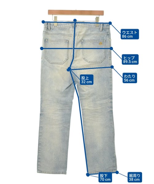courreges paris（クレージュパリ）デニムパンツ 青 サイズ:30(M位) メンズ/2200614745023