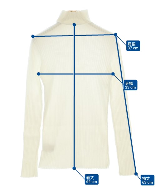 courreges paris（クレージュパリ）ニット・セーター 白 サイズ:M レディース/2200673137029