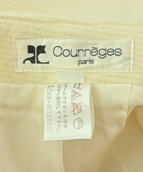 courreges paris（クレージュパリ）ひざ丈スカート 白 サイズ:-(S位) レディース/2200655865025