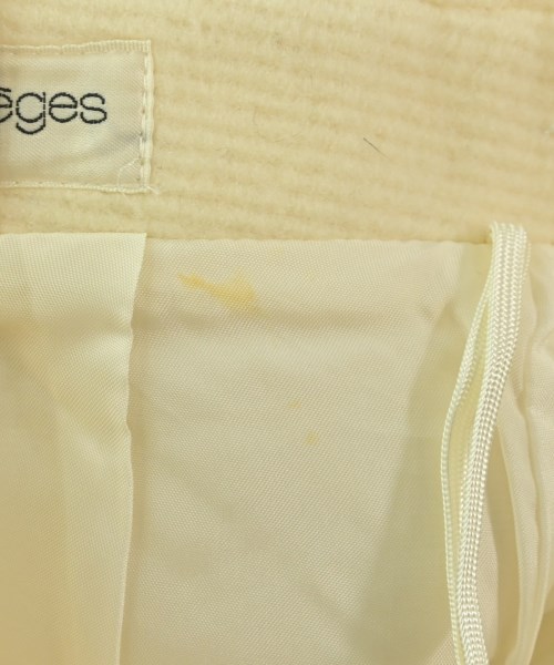 courreges paris（クレージュパリ）ひざ丈スカート 白 サイズ:-(S位) レディース/2200655865025