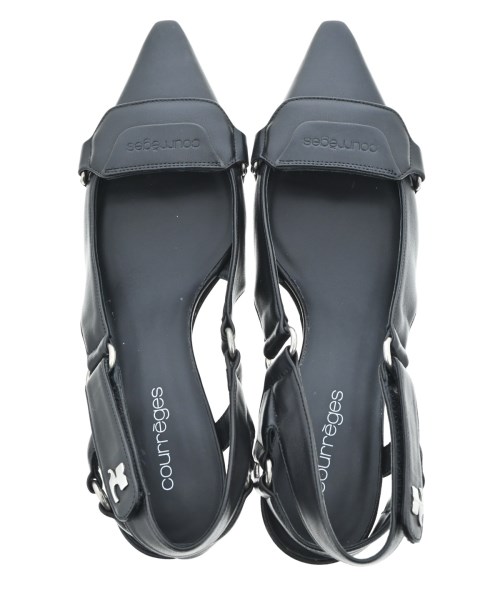 courreges paris（クレージュパリ）サンダル 黒 サイズ:EU39(25.5cm位) レディース/2200651026048