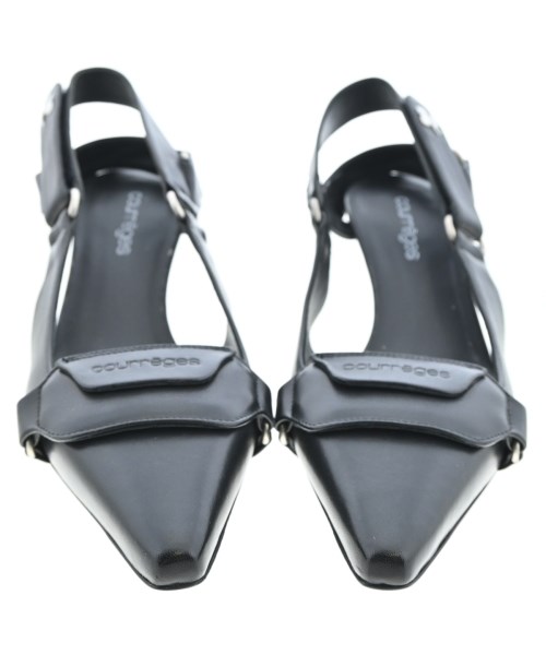 courreges paris（クレージュパリ）サンダル 黒 サイズ:EU39(25.5cm位) レディース/2200651026048
