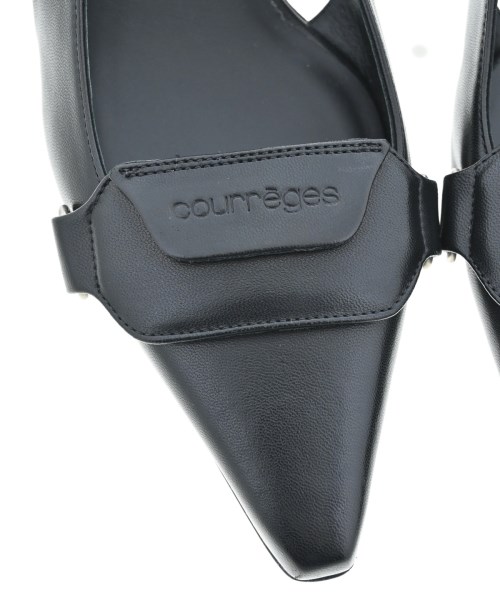 courreges paris（クレージュパリ）サンダル 黒 サイズ:EU39(25.5cm位) レディース/2200651026048