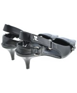 courreges paris（クレージュパリ）サンダル 黒 サイズ:EU39(25.5cm位) レディース/2200651026048