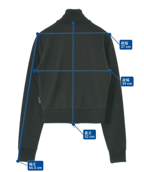 courreges paris（クレージュパリ）スウェット 黒 サイズ:S レディース/2200670276035