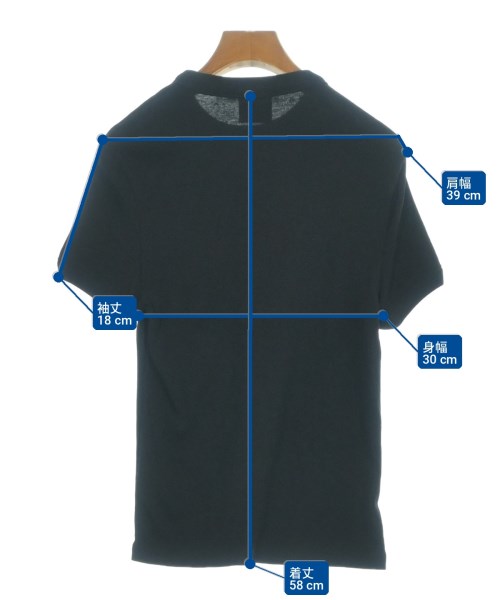 courreges paris（クレージュパリ）Tシャツ・カットソー 黒 サイズ:1(S位) レディース/2200726597046