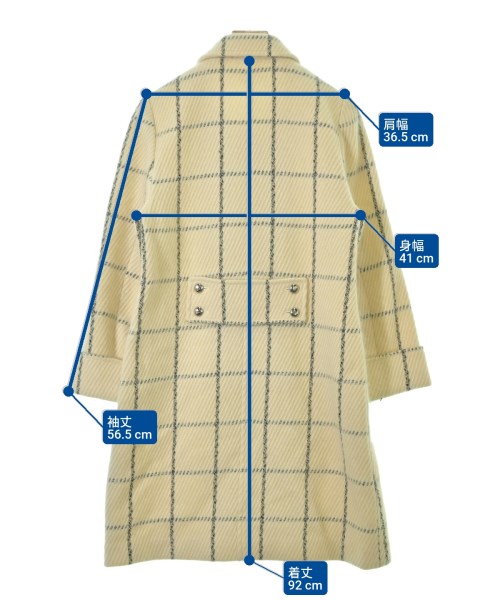 courreges paris（クレージュパリ）チェスターコート 白 サイズ:-(XL位) レディース/2200688817039