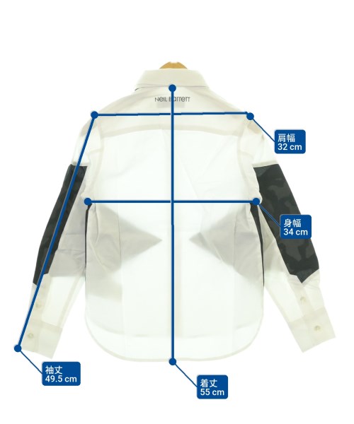 Neil Barrett（ニールバレット）シャツ 白 サイズ:110(5T-6T) キッズ/2200677511146