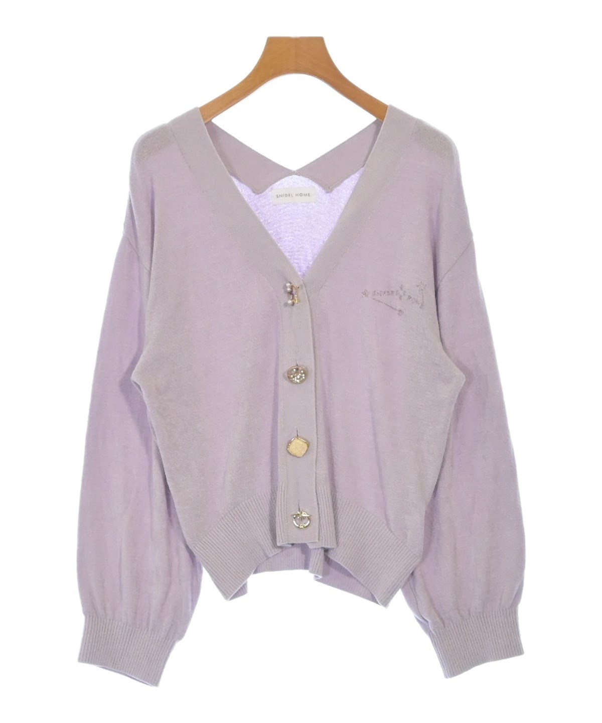 スナイデルホーム【ハロウィン限定】リボン付き薄紫ニット