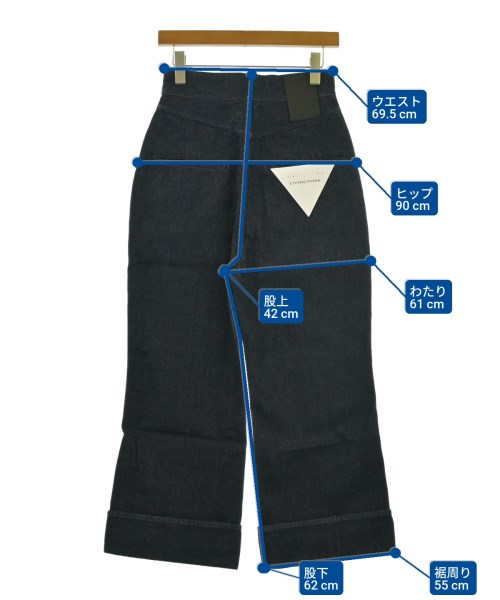 LIVINGTONE（リヴィントーン）デニムパンツ 紺 サイズ:36S(S位) レディース/2200644581486