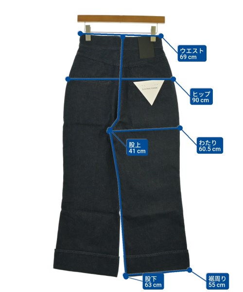 LIVINGTONE（リヴィントーン）デニムパンツ 紺 サイズ:36S(S位) レディース/2200644581493