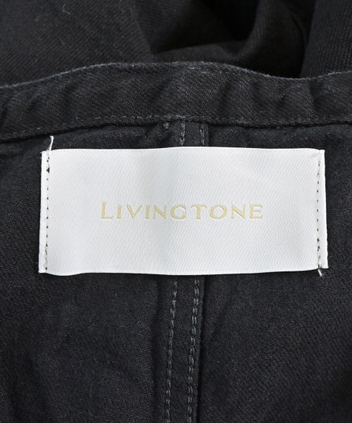 LIVINGTONE（リヴィントーン）オールインワン/サロペット 黒 サイズ:34(XS位) レディース/2200677899015