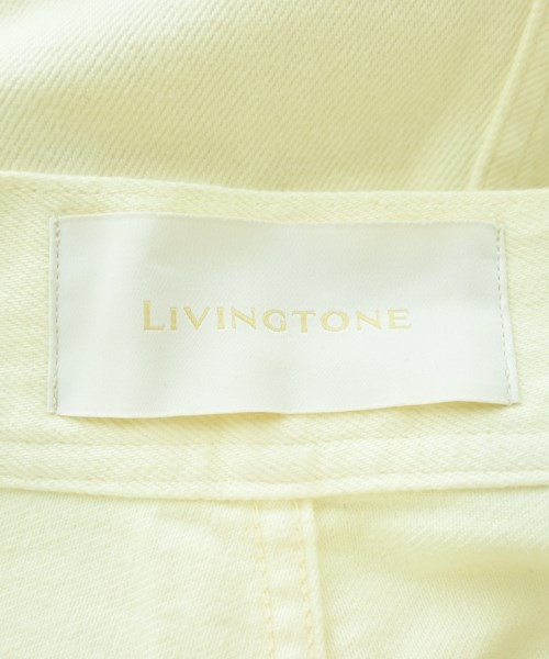 LIVINGTONE（リヴィントーン）デニムパンツ 白 サイズ:36(S位) レディース/2200659969019