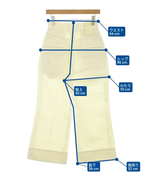 LIVINGTONE（リヴィントーン）デニムパンツ 白 サイズ:36(S位) レディース/2200659969019