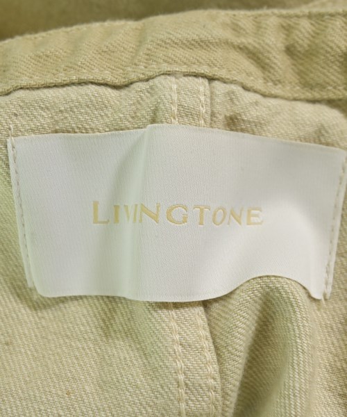 LIVINGTONE（リヴィントーン）オールインワン/サロペット ベージュ サイズ:34(XL位) レディース/2200703555342