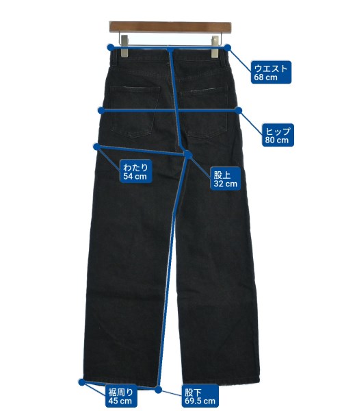 MARW UNITED ARROWS（マルゥ ユナイテッドアローズ）デニムパンツ 黒 サイズ:34(XS位) レディース/2200638626032