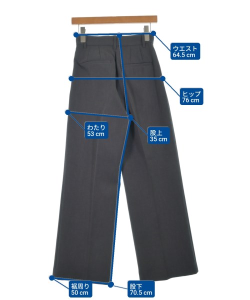 MARW UNITED ARROWS（マルゥ ユナイテッドアローズ）スラックス グレー サイズ:34(XS位) レディース/2200621080018