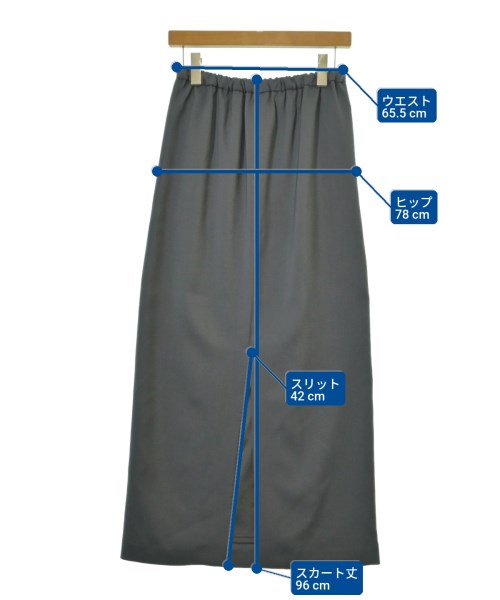 MARW UNITED ARROWS（マルゥユナイテッドアローズ）ロング・マキシ丈スカート グレー サイズ:36(S位) レディース/2200672907197