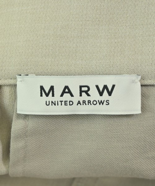 MARW UNITED ARROWS（マルゥユナイテッドアローズ）スラックス ベージュ サイズ:34(XS位) レディース/2200694993031