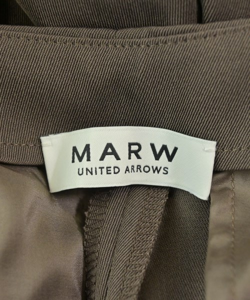 MARW UNITED ARROWS（マルゥユナイテッドアローズ）スラックス 茶 サイズ:34(XS位) レディース/2200694993048