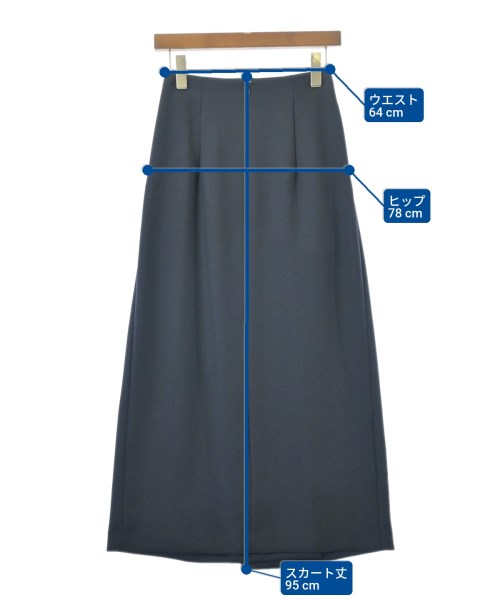 MARW UNITED ARROWS（マルゥユナイテッドアローズ）ロング・マキシ丈スカート 紺 サイズ:34(XS位) レディース/2200696062087